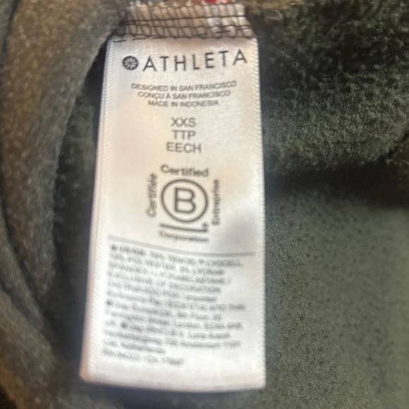 Athleta Coaster Luxe Recover Sweatshirt XXS (Runs Big!)  Yoga workout athletic - Picture 5 of 8